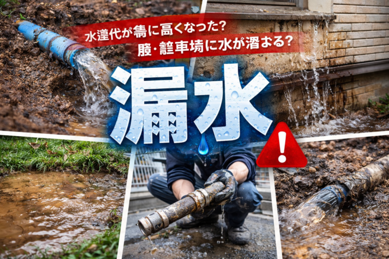 【四條畷市】漏水にお困りの方へ｜原因と対処法・リフォームで根本解決する方法