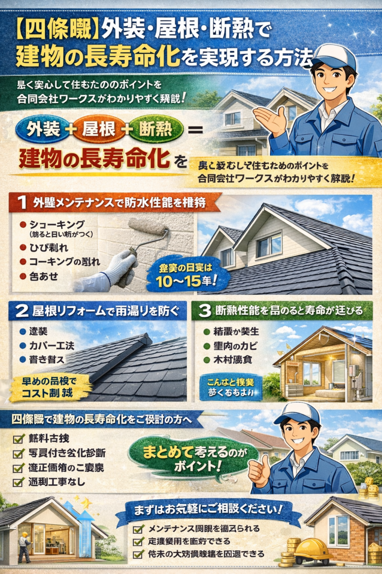 【四條畷】外装・屋根・断熱で建物の長寿命化を実現する方法