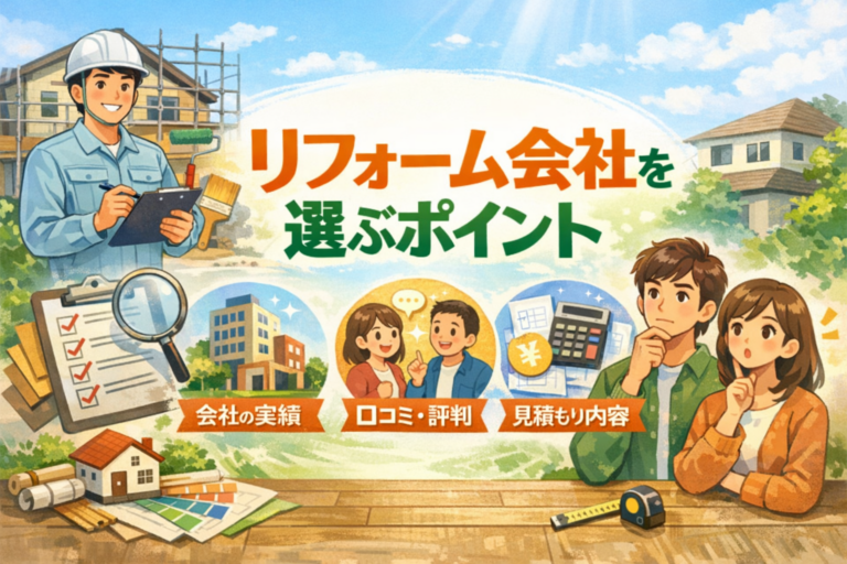 四條畷市でリフォーム会社を選ぶときのポイントとは？