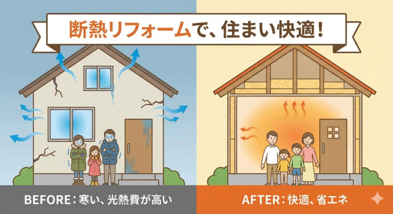 【保存版】断熱リフォームの費用対効果は？四條畷市で後悔しないためのポイント
