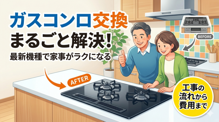四條畷市でガスコンロ交換するなら？費用と選び方をプロが解説