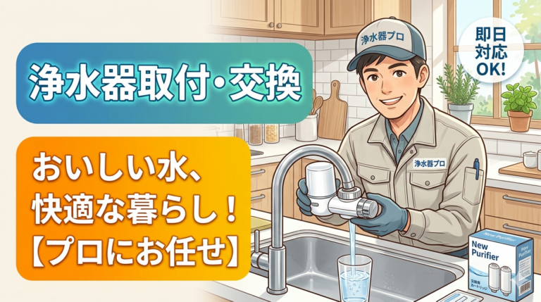 【四條畷市】浄水器の取付・交換ならお任せ！後付けOKで安心・安全な水へ